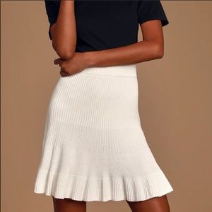 Free People Solid Gold Skirt in Cream